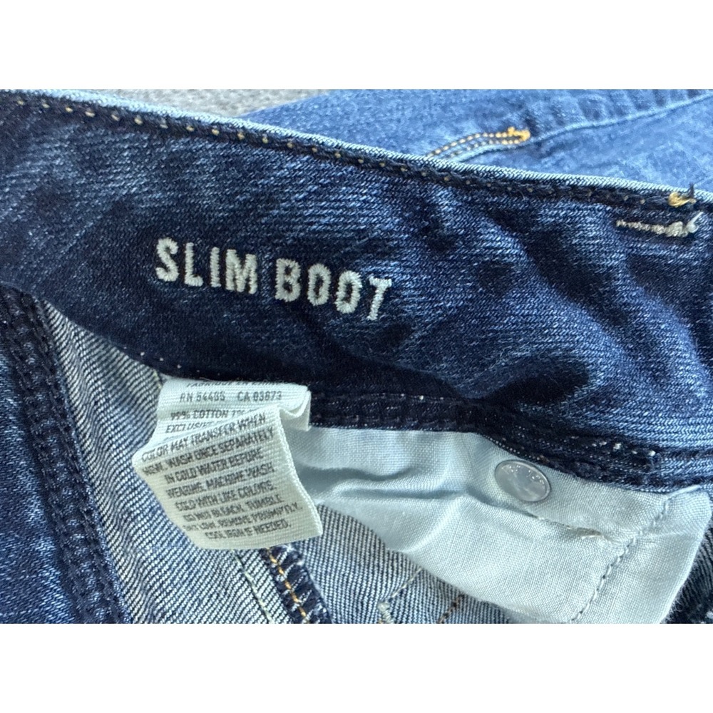 American Eagle Slim Boot Jeans Womens Size 2 Cowgirl Stretch Low Rise Country - Picture 4 of 13
